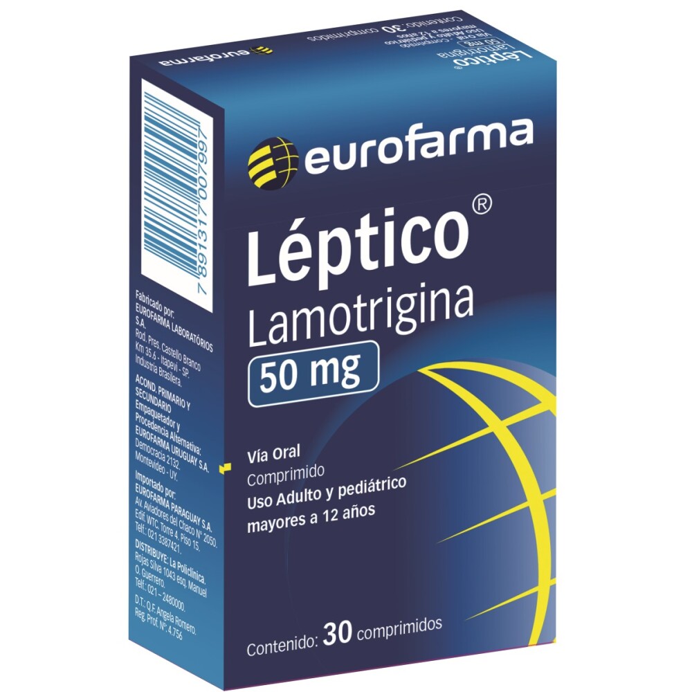 LEPTICO 50 MG. CJ X 30 COMP. única