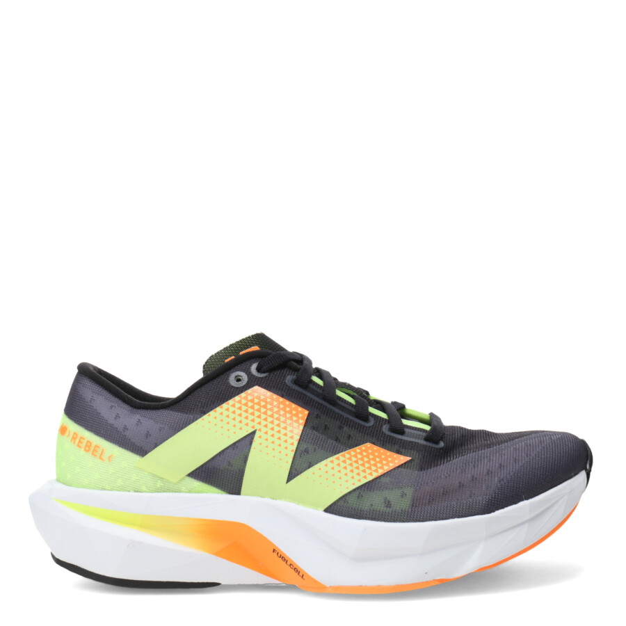 Championes de Mujer New Balance Rebel V4 Negro - Fluor - Naranja