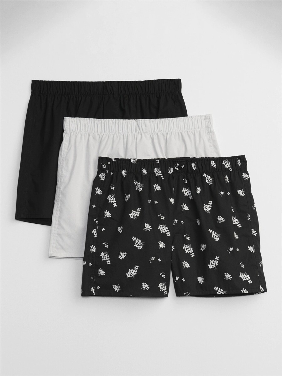 Boxer Pack X3 Hombre - True Black Multi 