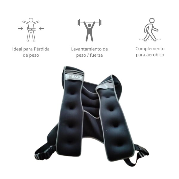 Chaleco Con Peso 10 Kg Ajustable Neoprene Resistencia Cross Chaleco Con Peso 10 Kg Ajustable Neoprene Resistencia Cross