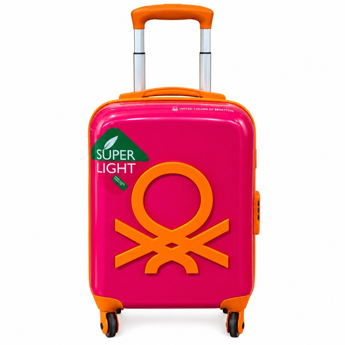 Valija Benetton Hardware Trolley 20" Rosa/Naranja 