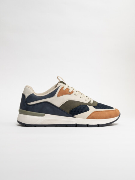 Zapatilla acordonada Azul