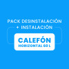 Desinstalación + Instalación de Calefón 60L Horizontal Desinstalación + Instalación de Calefón 60L Horizontal