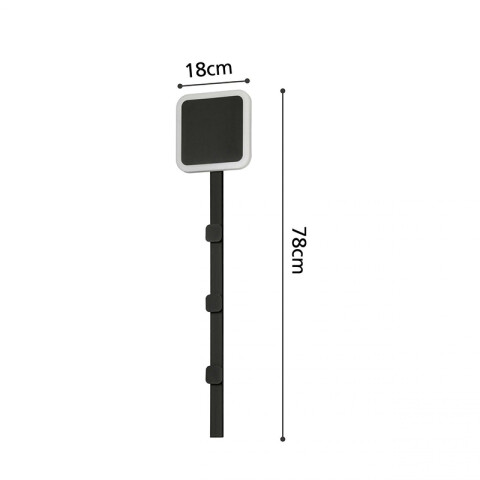 Perchero LED metálico negro 7,8W cálida CARTIGNANO EG3492