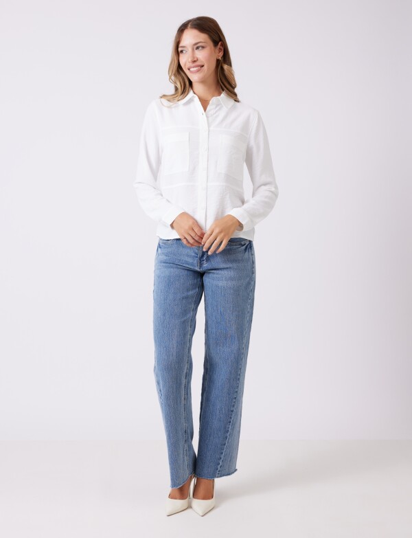 Camisa Bolsillos CRUDO