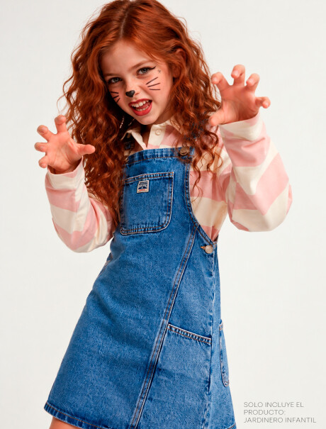 JARDINERO INFANTIL DE JEANS AZUL