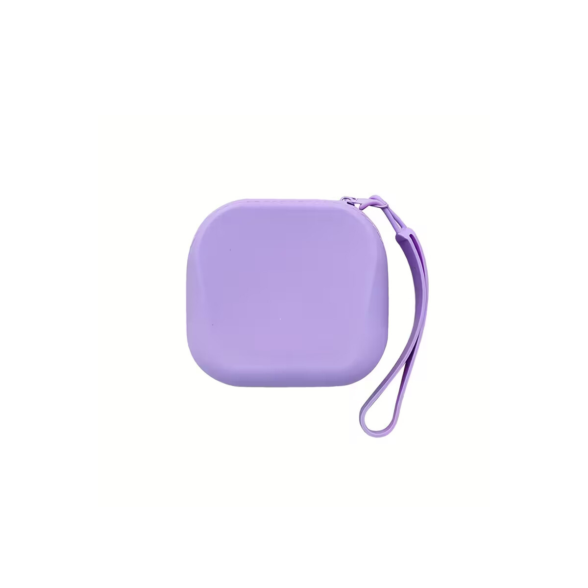 Monedero de silicona con cierre - Lila 