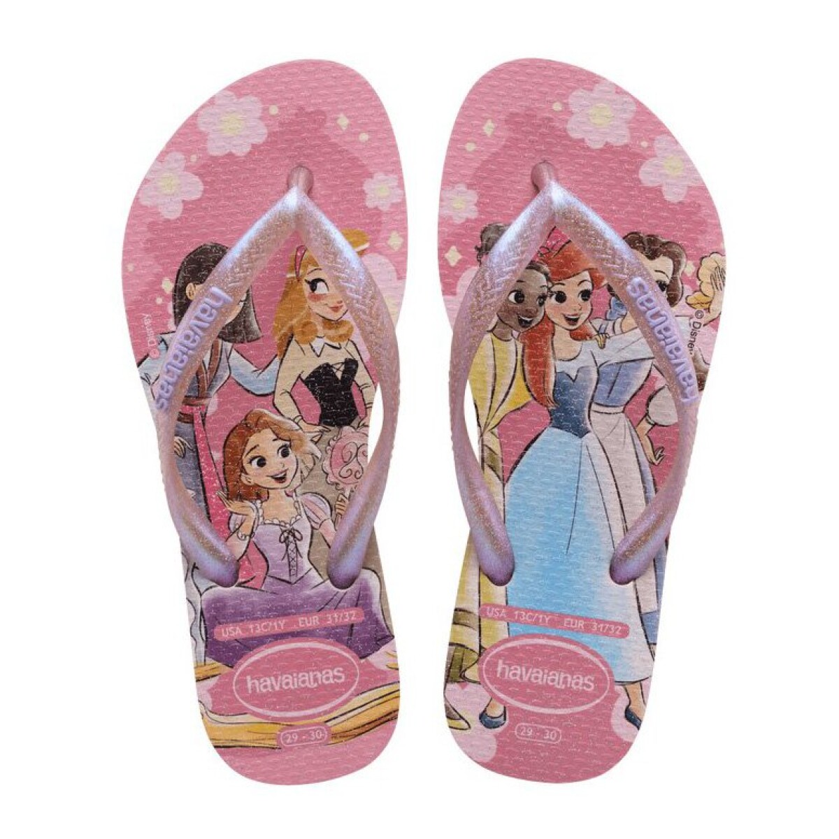 Sandalias Infantiles Havaianas Kids Slim Princes - Rosado 