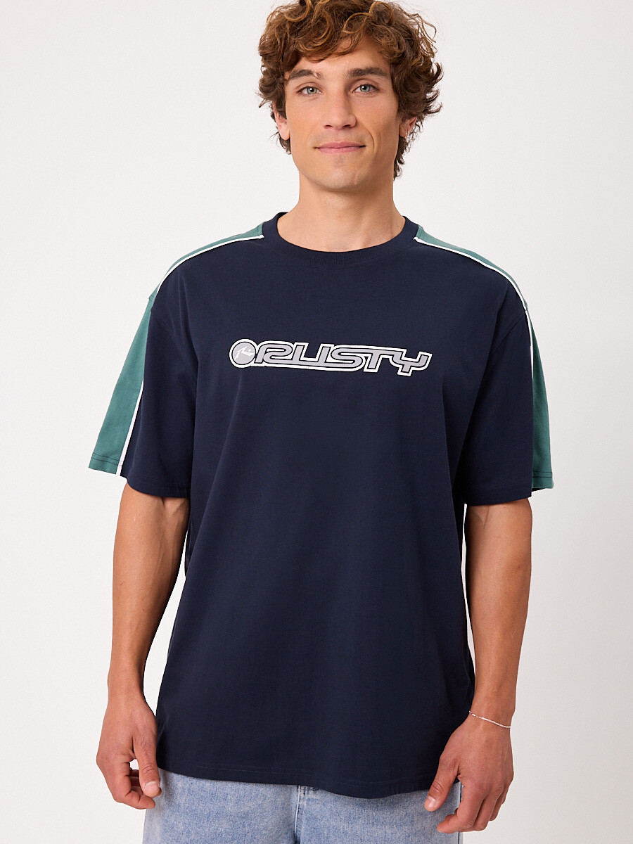 T-SHIRT ZOREN S27 RUSTY - Navy 