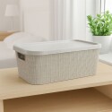 CESTO CANASTO ORGANIZADOR SIMIL RATTAN TREVI 7 LITROS BEIGE CESTO CANASTO ORGANIZADOR SIMIL RATTAN TREVI 7 LITROS BEIGE