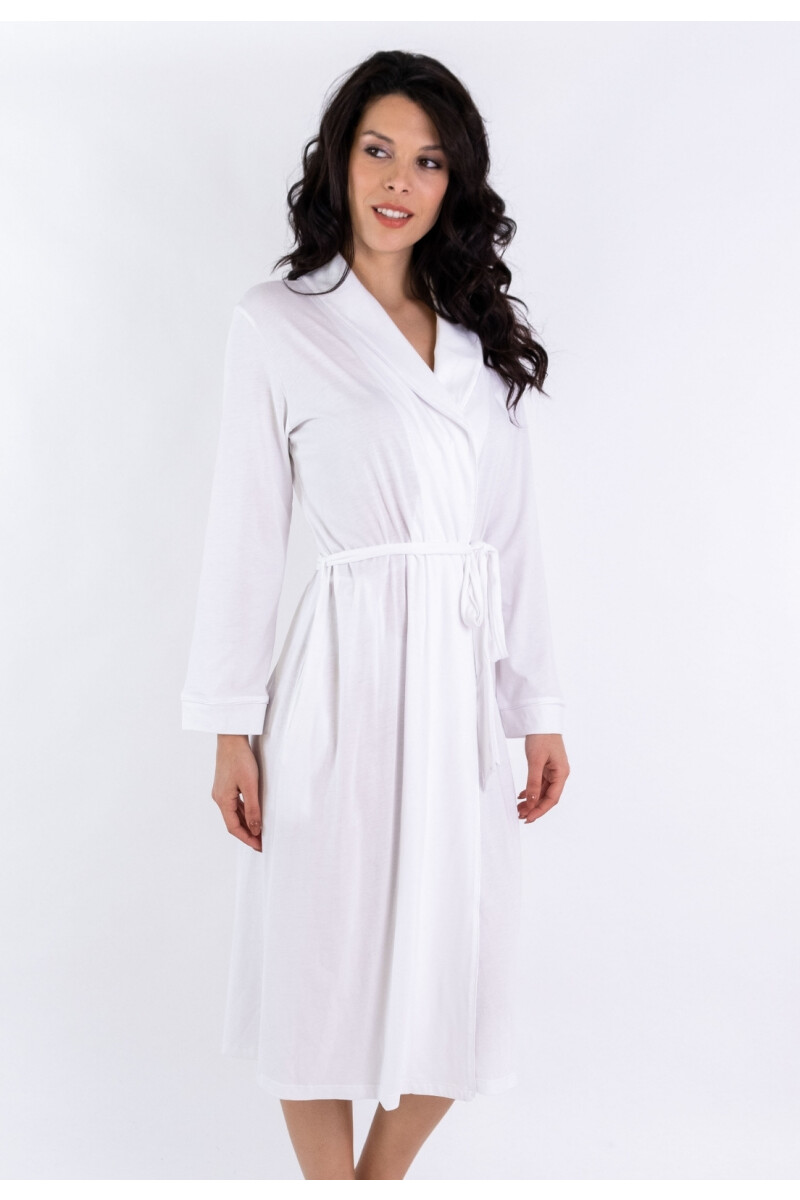 BATA EN ALGODÓN PIMA PERUANO BLANCO