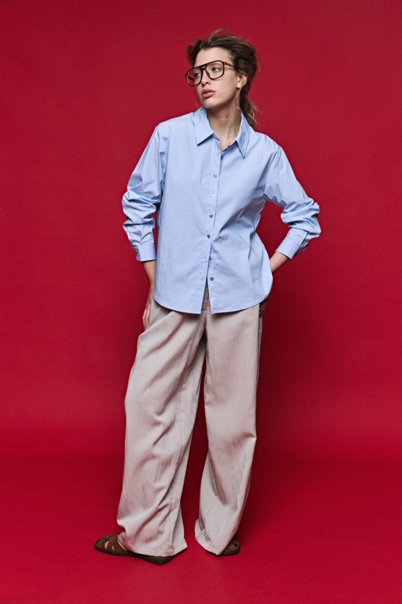 CAMISA IVANKA Celeste
