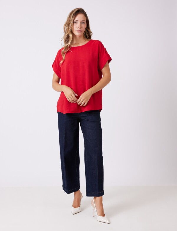 Blusa Crepe ROJO