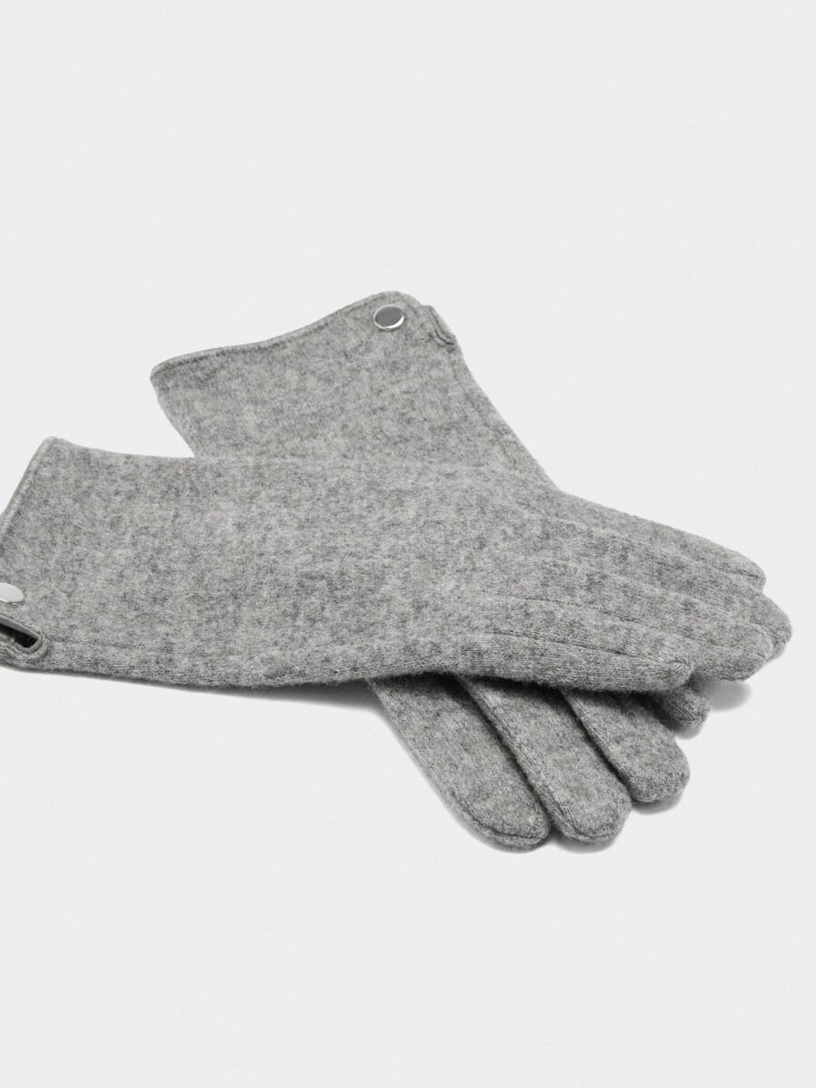 Guantes De Lana gris