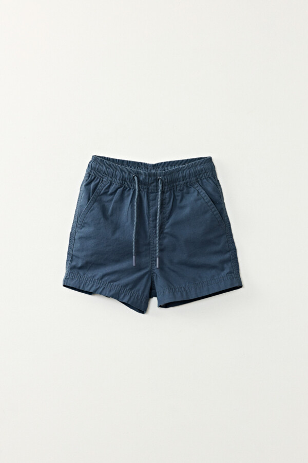 Short de baño algodón Azul