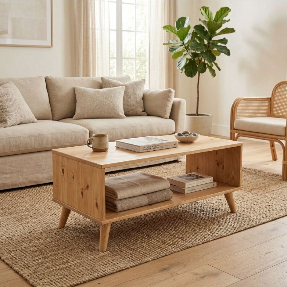 Mesa De Living Madera Maciza - Linea Dublin Mesa De Living Madera Maciza - Linea Dublin