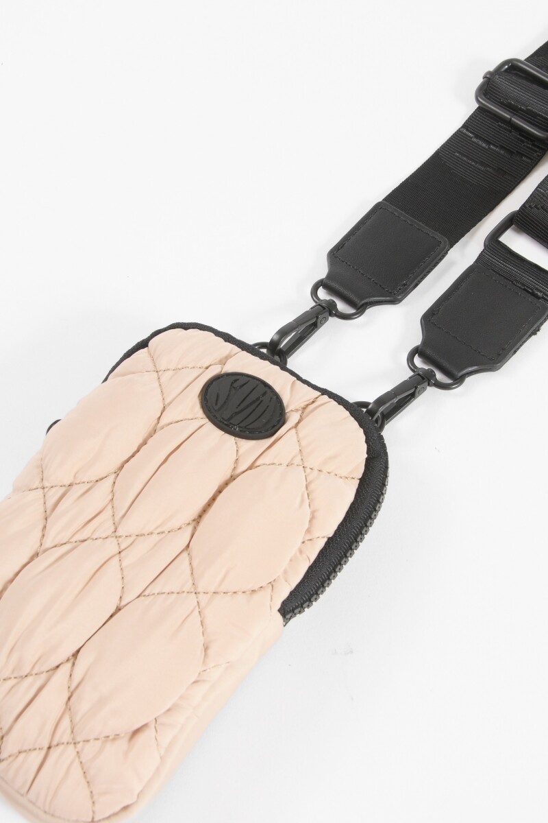 Porta celular puffy beige