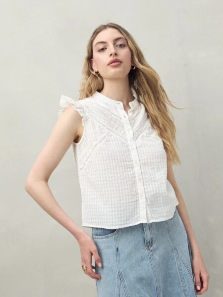 CAMISA D.CASSIN BOHO BLANCO