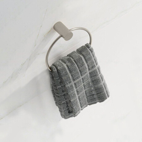 TOALLERO ARO METAL SIGNATURE GRIS BRUSHED NICKEL SATINADO GRIS-BRUSHED NICKEL