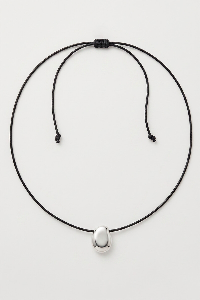 COLGANTE OVAL METAL - PLATA 