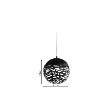 Lampara de techo Hamburgo D20 Negro