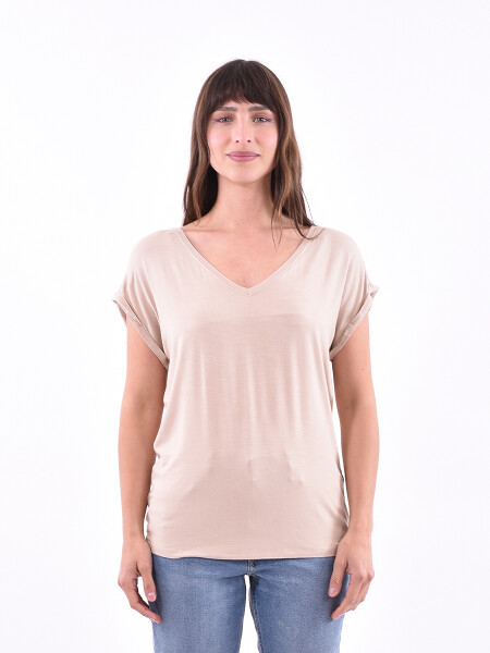 REMERA TELMA BEIGE (V)