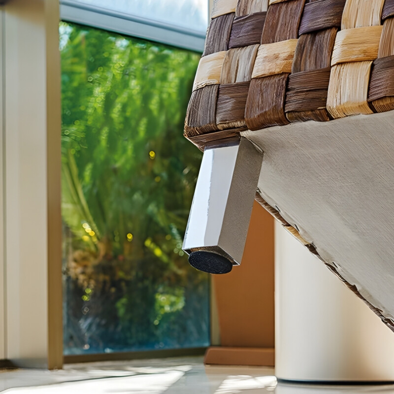 Fieltro adhesivo x6 redondo NEGRO