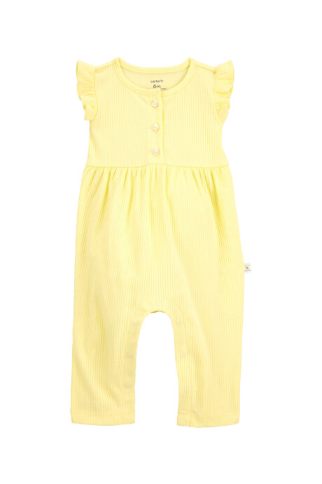 Monito de algodón acanalado, amarillo Monito de algodón acanalado, amarillo