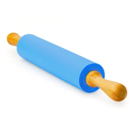 Palote Rodillo Para Amasar De Silicona Y Madera 43cm Sin Color