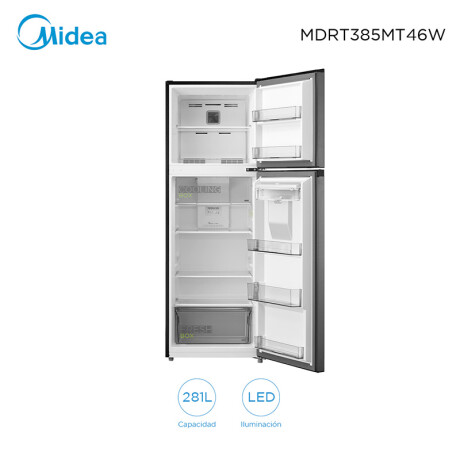 Heladera Midea MDRT385MTR46W con Dispensador 281 Litros Inox