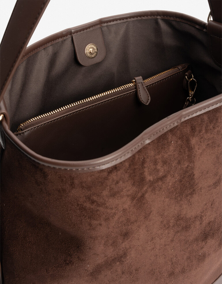 Saca Cartera Saca Combinada - Marron Chocolate
