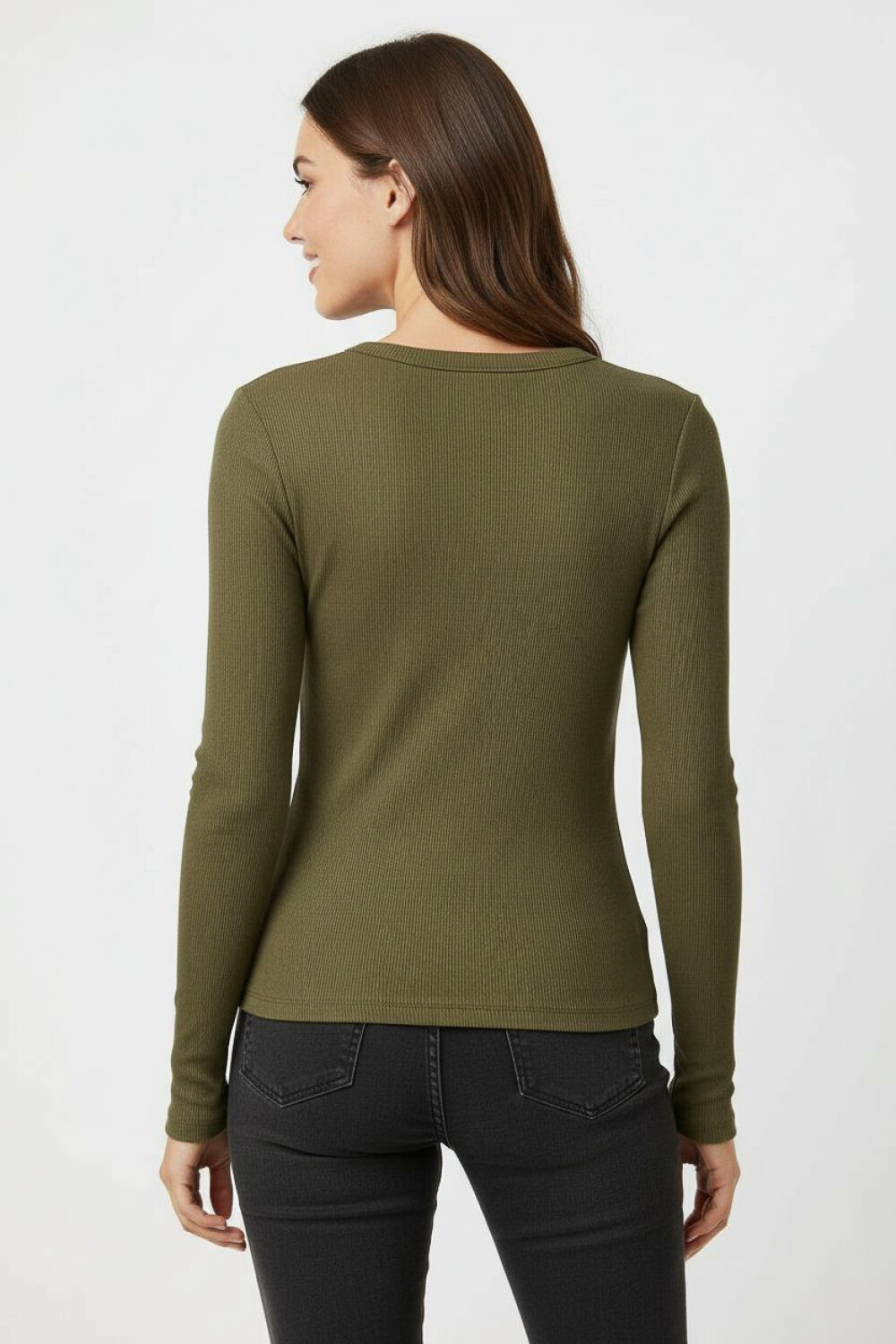 Remera Imari Verde Oliva Oscuro