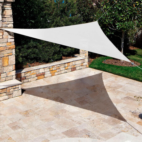 Lona Toldo Vela Triangular Filtro Uv 3,6m Sombra Blanco