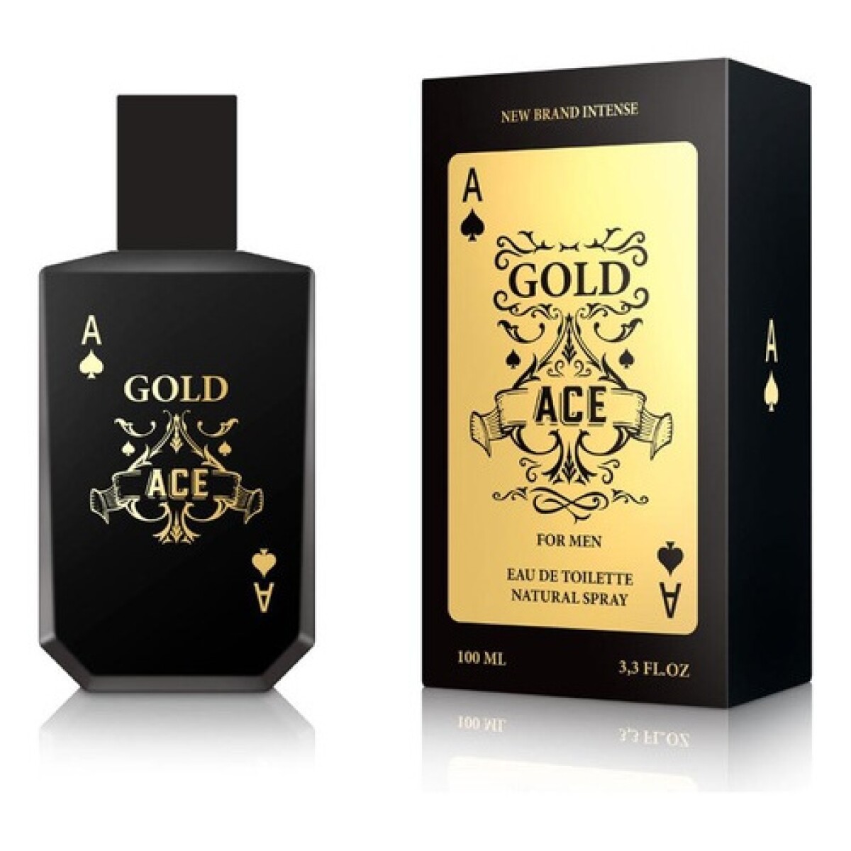 Perfume New Brand Intense Gold Ace Men EDT 100ml Original 