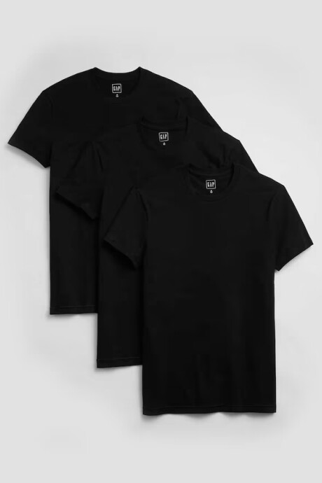 Remera Bàsica Pack X3 True Black