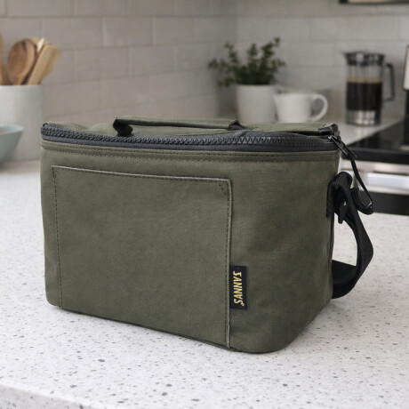 Lunchera térmica 6L con asa y correa ajustable Verde