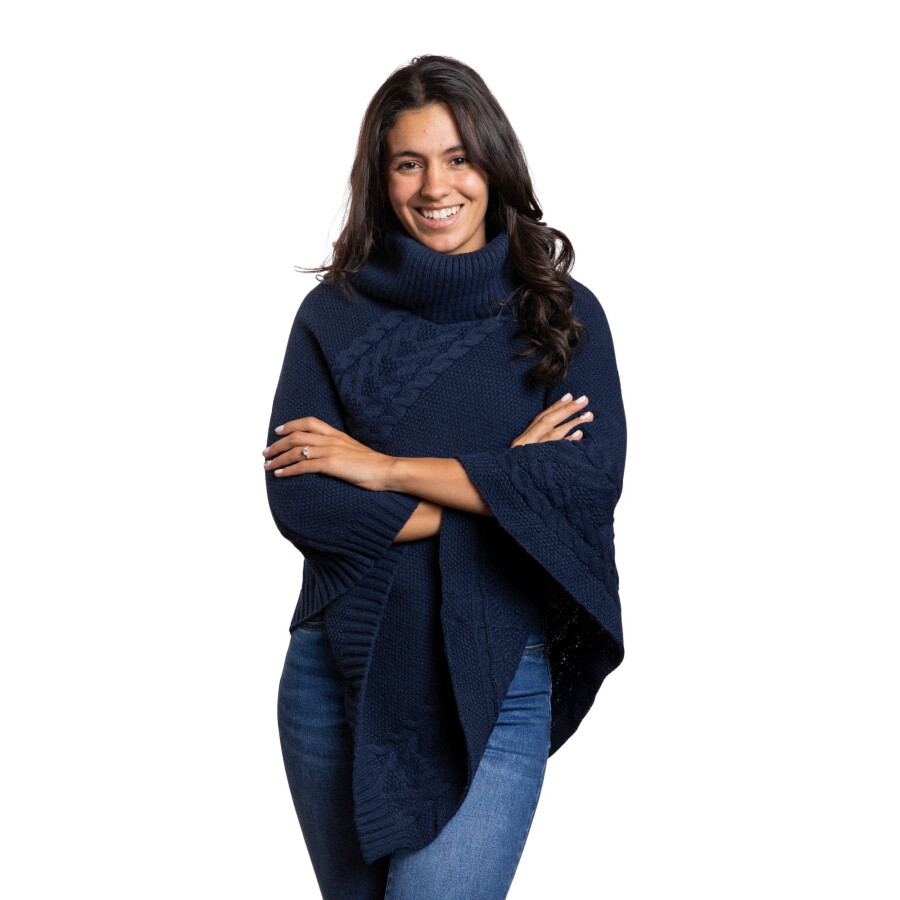 CHERRY PONCHO NAVY