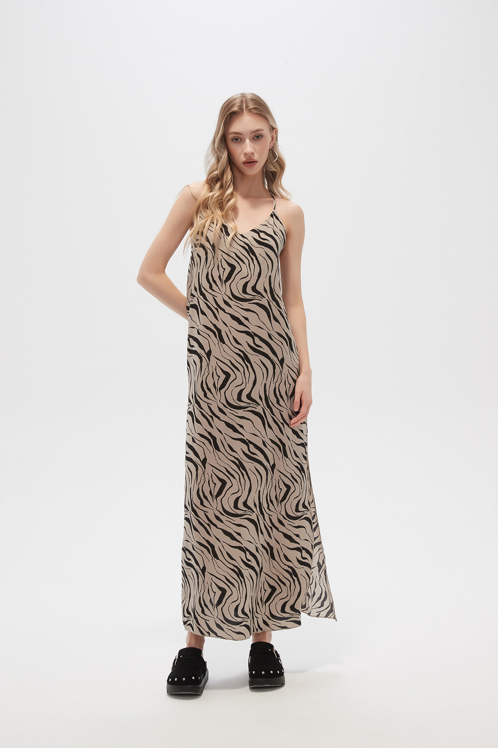 Vestido Grais Estampado 1