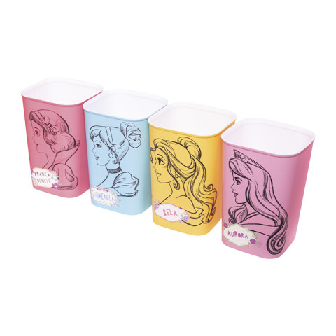 Pack x 4 Portalápices Infantiles Princesas Disney U