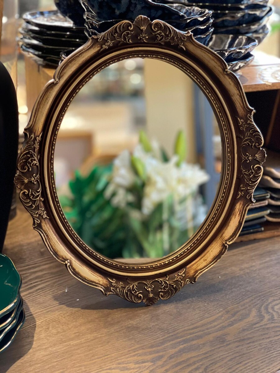 Espejo antiguo oro viejo 