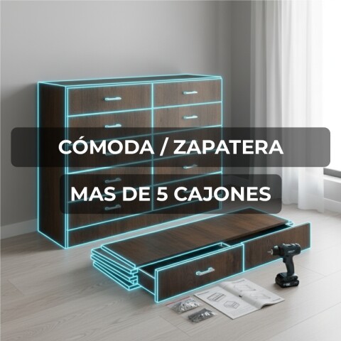 CÓMODA / ZAPATERA + DE 5 CAJONES Armado