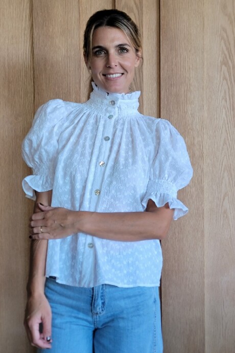 Camisa Daikiri Broderie Flor