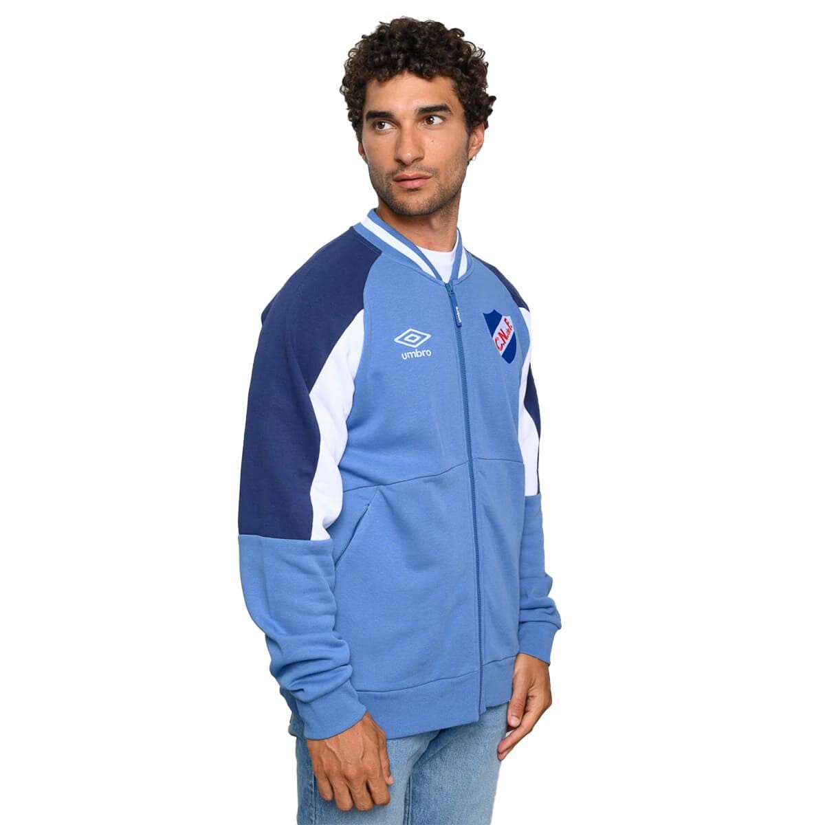 CAMPERA UMBRO BOMBER LIMIT CNF de Hombre - NU143019 - Azul Piedra-blanco 