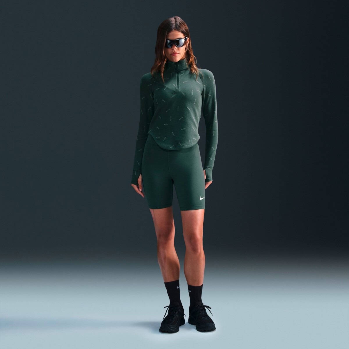 Pantalón Biker Nike Sportswear Classic de Mujer - Verde 