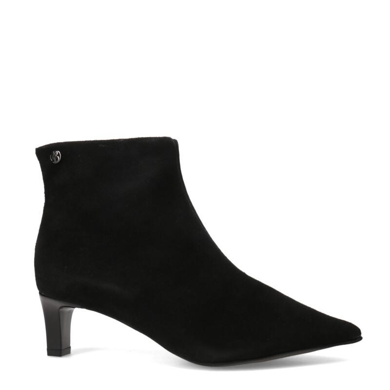 Botas de Mujer Bottero Caña Baja Y Taco Fino Negro
