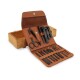 Set Manicura Pedicura Cortauñas Estuche 16 Piezas Accesorios Color Marrón Set Manicura Pedicura Cortauñas Estuche 16 Piezas Accesorios Color Marrón