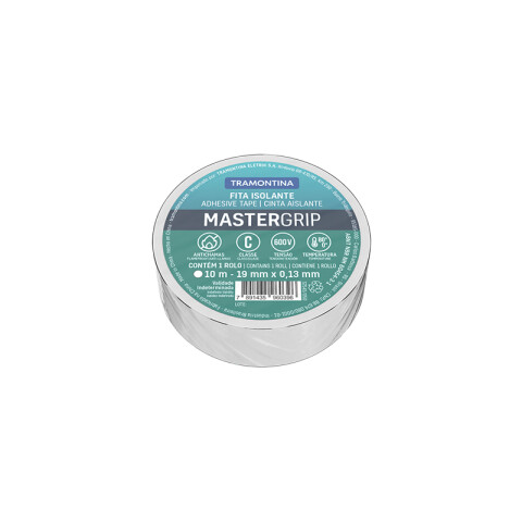 Cinta aislante MasterGrip 0,13x19mm blanco 10m TE2019