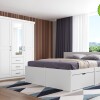Ropero 3 Puertas Con Espejo Madera Maciza - Linea Essenciale Ropero 3 Puertas Con Espejo Madera Maciza - Linea Essenciale