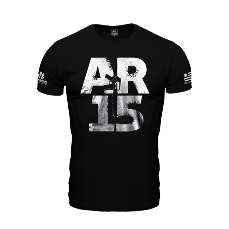 Remera manga corta AR15 Negro