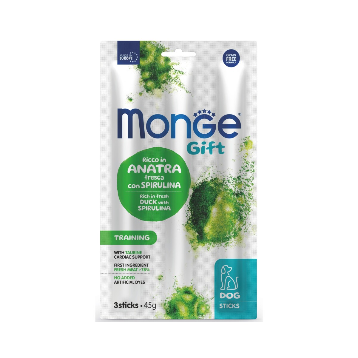 Monge Gift Stick Training Duck & Spiruline 45gr 